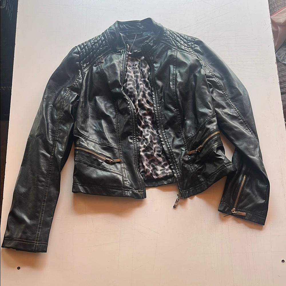 Women's Black Leather Jacket